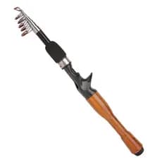 Vara de Pesca Telescópica para Carretilha ação rápida 20lb - 10kg Carbono 1,30m 1,60m 1,80m diversos tamanhos