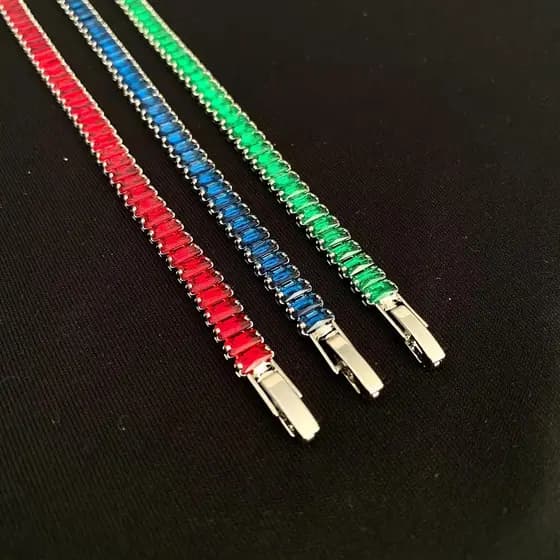 Pulseira Colors Baguete 4,5mm Cravejada Zircônia Unisex