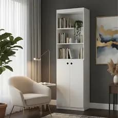 Armário Estante Multiuso Verona 2 Portas e Prateleiras 178cm - Organizador moderno premium