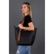 Kit Bolsa Sacola bicolor com Nécessaire Feminina Versátil Liso compacta e elegante para o dia dia