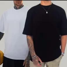 kit 2 camiseta oversized streetwear lisa confortável estilo urbano