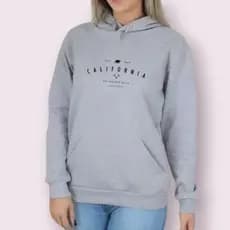 moletom canguru feminino com capuz flanelado 100% algodão estampado