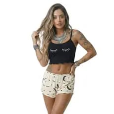 Pijamada Cropped Virgínia Babydoll Ondinha