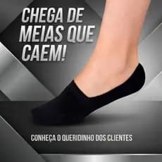 Kit 6 Pares Meia Sapatilha  Feminina  A solução para quem odeia meia aparecendo
