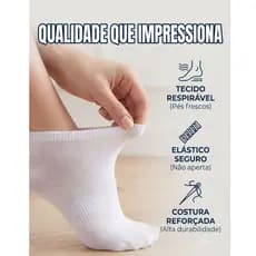 Kit 6 Pares de Meias  Masculina Feminina Unissex