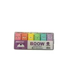 Kit Marca Texto Tons Pastéis - Boow - Marca texto fofo