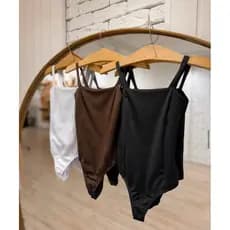 kit 4 body reto qualidade forro duplo alça fina básico feminino suplex de poliamida sem bojo casual moda primavera verão