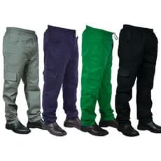 Calça Brim Profissional Alta Resistência para Mecânico, Construção Civil, Jardinagem e Panificação.