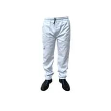 Calça Trabalho Tecido BRIM 100% Algodão Costura DUPLA REFORÇADA  Cor BRANCA *Envio Imediato