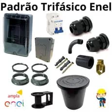 Padrão de Energia Trifásico Kit  Padrão Enel