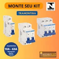 Disjuntor Monopolar, Bipolar, Tripolar - Tramontina