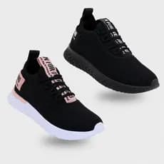 Kit 2 Pares Tenis Esportivo Feminino Masculino Academia Corrida Caminhada Unissex Confortavel Leve