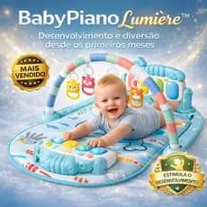 Tapete Musical para Bebê com Piano Interativo BabyPiano Lumière™ – Educativo, Sensorial, Atividades e Desenvolvimento
