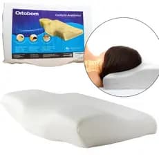 Travesseiro Nasa Anatômico Ortopédico Ortobom de Suporte Cervical Branco