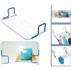 Varal Portátil de encaixe para portas, janelas e sacadas.