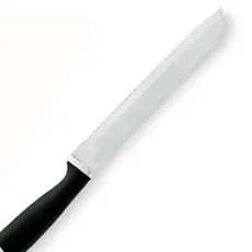 Faca de Pao Cook 8" Aco Inox Cabo Preto Premium alta qualidade.
