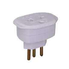 Adaptador Universal 250v 10a 2P+T Branco DN1661 Daneva