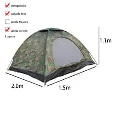 Barraca camping 3 lugares pessoas promoção adulto barraca de acampamento camuflada tenda menor preço