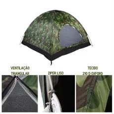Barraca Camping Camuflada 3-6 Pessoas 3/ 4 /6 lugares Tenda Acampamento Bolsa