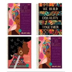 Caderno Universitário Capa Dura 1 Matéria 80 Folhas Power Orgulho Negro