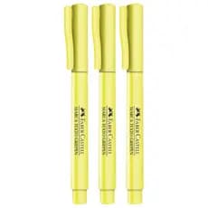 Kit C/ 3 Marca Texto Grifpen FABER CASTELL - Amarelo