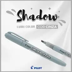 Caneta Marca Texto Lumi Color Shadow Cinza Pilot