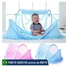 Berço Bercinho Mosquiteiro Infantil Bebe Moises Dobrável Portátil Criança