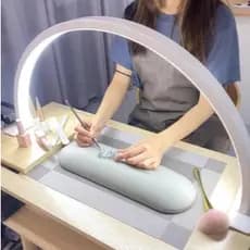 Luminária Led Meia Lua De Mesa Ring Light Estética