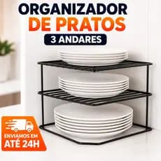Prateleiras Aço Divisória Organizador de Armário Cozinha