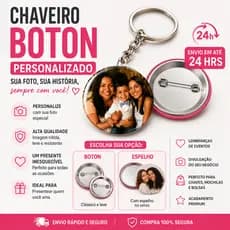 Chaveiro Personalizado com Foto | Presente Criativo | Envio em Até 24h