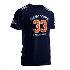 Camiseta Reset Streetwere New York 33 Basketball 100% Algodão Premium