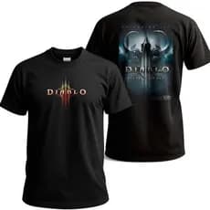 Camiseta Reset Out Diablo III Reaper of Souls Gamer Estampa Exclusiva Preto Geek Blizzard