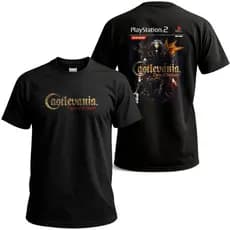Camiseta Reset Out Castlevania Curse of Darkness Gamer Estampa Exclusiva Preto Geek Retro PS2