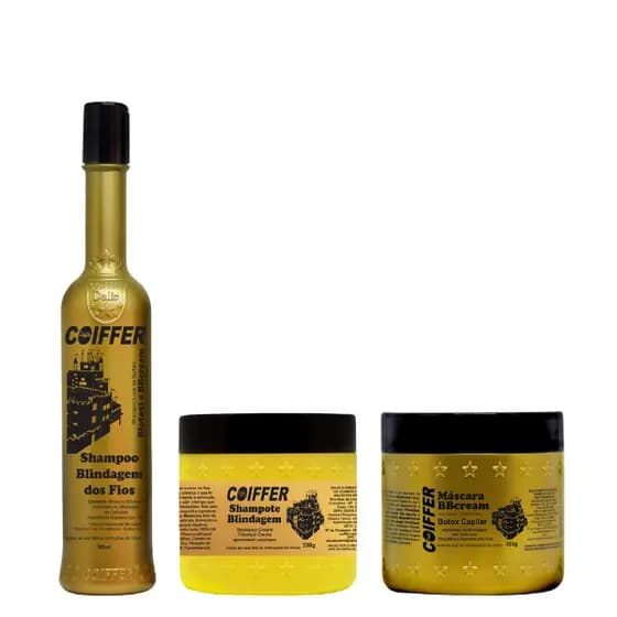 Kit Blindagem Coiffer Pós Progressiva e Selagem Liso Duradouro