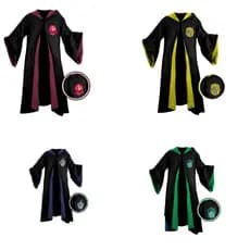 Capa Harry Potter Infantil e Adulto – Fantasia Cosplay Hogwarts