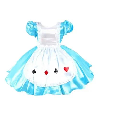 Fantasia Infantil Princesa Luxo Curta Alice Pais Maravilhas