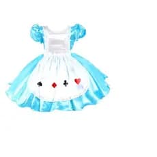 Fantasia Infantil Princesa Luxo Curta Alice Pais Maravilhas