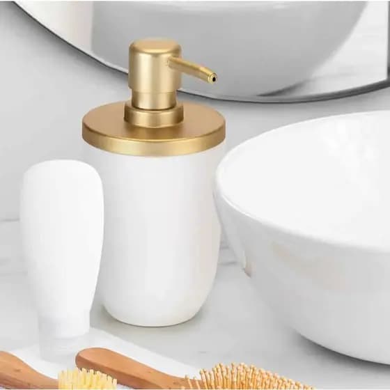 Porta Sabonete com Tampa ou Lixeira 5l com tampa Pia Lavabo Viagem 500ml Cozinha Banheiro