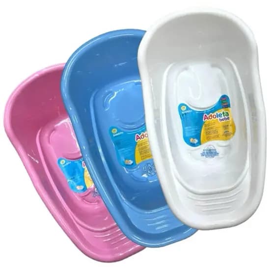 Banheira 20 litros com porta sabonete menino menina