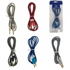 Cabo de Áudio P2 Nylon 1m - Kapbom KA-AU01