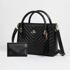 Bolsa Feminina Media Transversal Feminina com Carteira Envelope Elegante Moderna Immateriale
