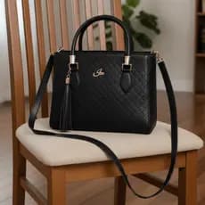 Bolsa Feminina Média Frequência com Alça Transversal e de Mão Elegante Casual