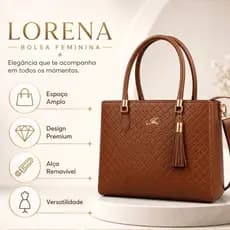 Bolsa Feminina Grande com Alça Transversal e Mão Frequência Moderna Exclusiva
