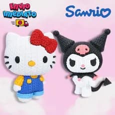 Coleção Sanrio estilo amigurumi Hello Kitty - Kuromi
