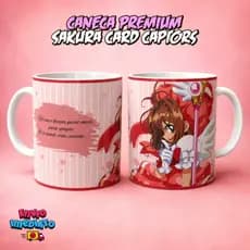 Caneca Coleção Sakura Card Captors Anime Presente Otaku Fã de Mangá