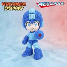 Boneco Mega Man 13cm Personagem Clássico Retrô Colecionável Geek Anos 90