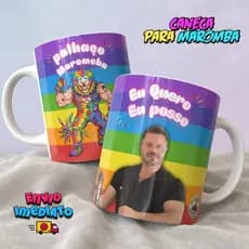 Caneca Maromba Eu Quero Eu Posso Academia Musculação Fitness Presente Divertido Renato Cariani