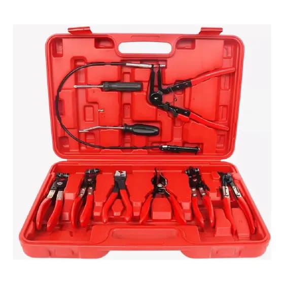Jogo De Alicate Abraçadeira Mangueira Aço Automotivas 9 Pcs