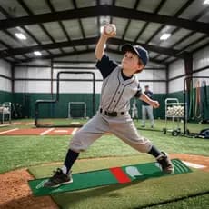 Crianças Beisebol Softball Treinamento Esteira Durável Ao Ar Livre Loop Pilha Jarro Bater Prática Almofada Anti Deslizam