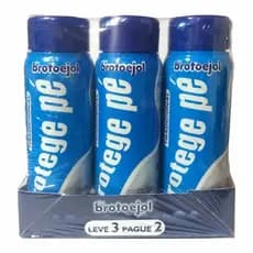 Kit Com 3 Talco Para Pés Tradicional 150g Brotoejol